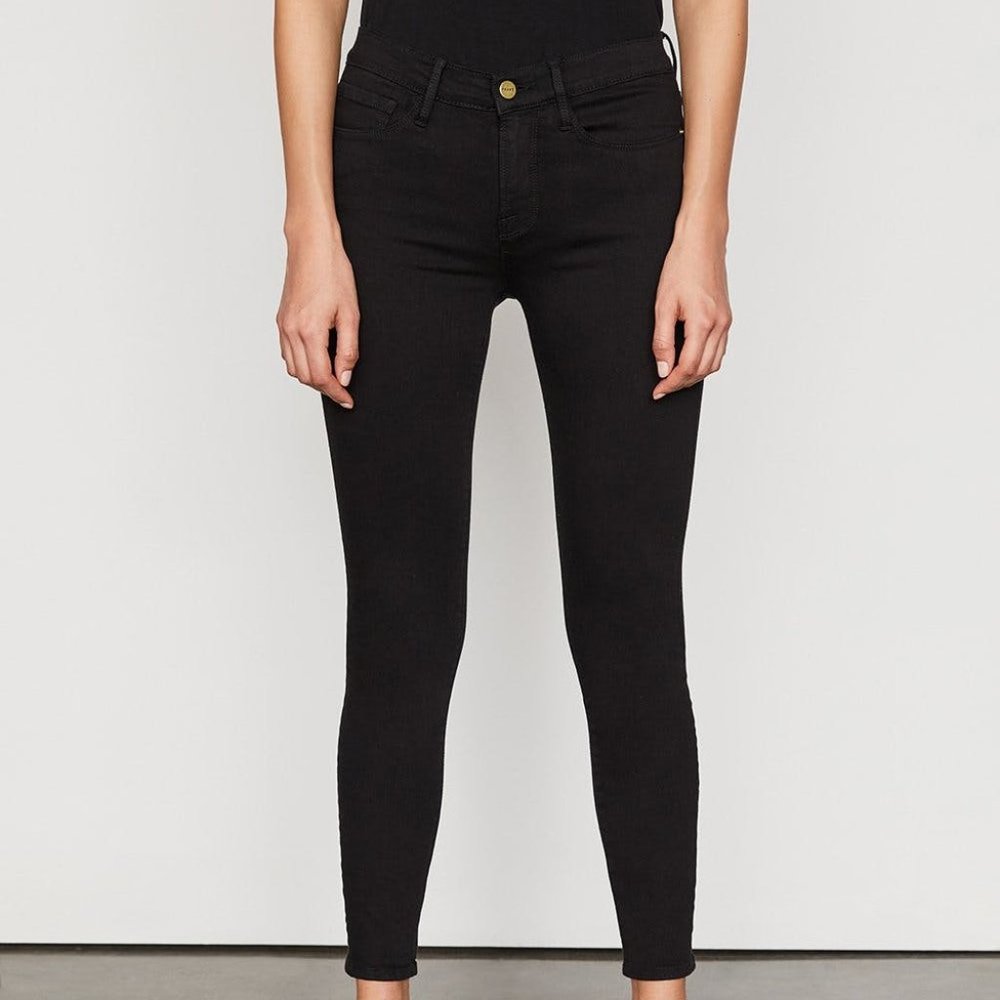 Frame Womwn's Black Jeans Le Garcon NOIR Size 24